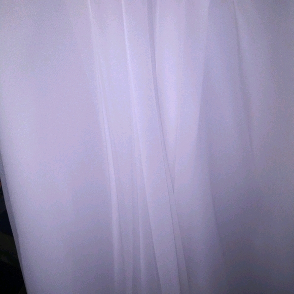 BRAND NEW BCBG White Chiffon Open Back Tank Top - Picture 7 of 9